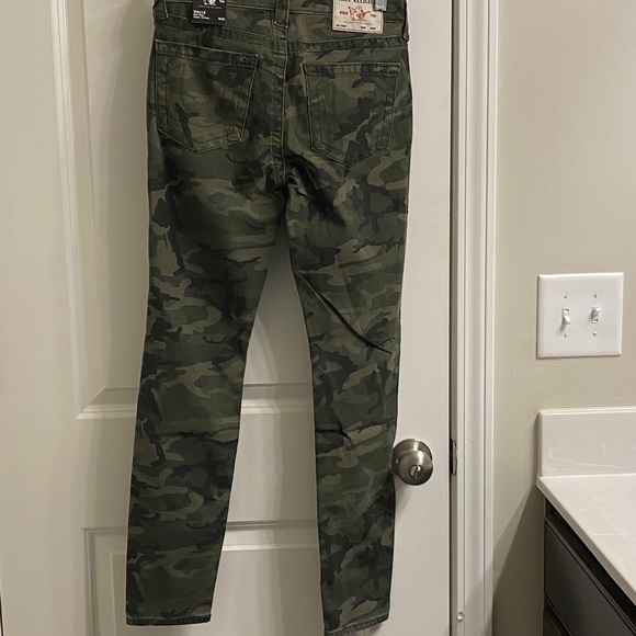 True Religion army green camouflaged Halle super skinny jeans - Picture 13 of 15